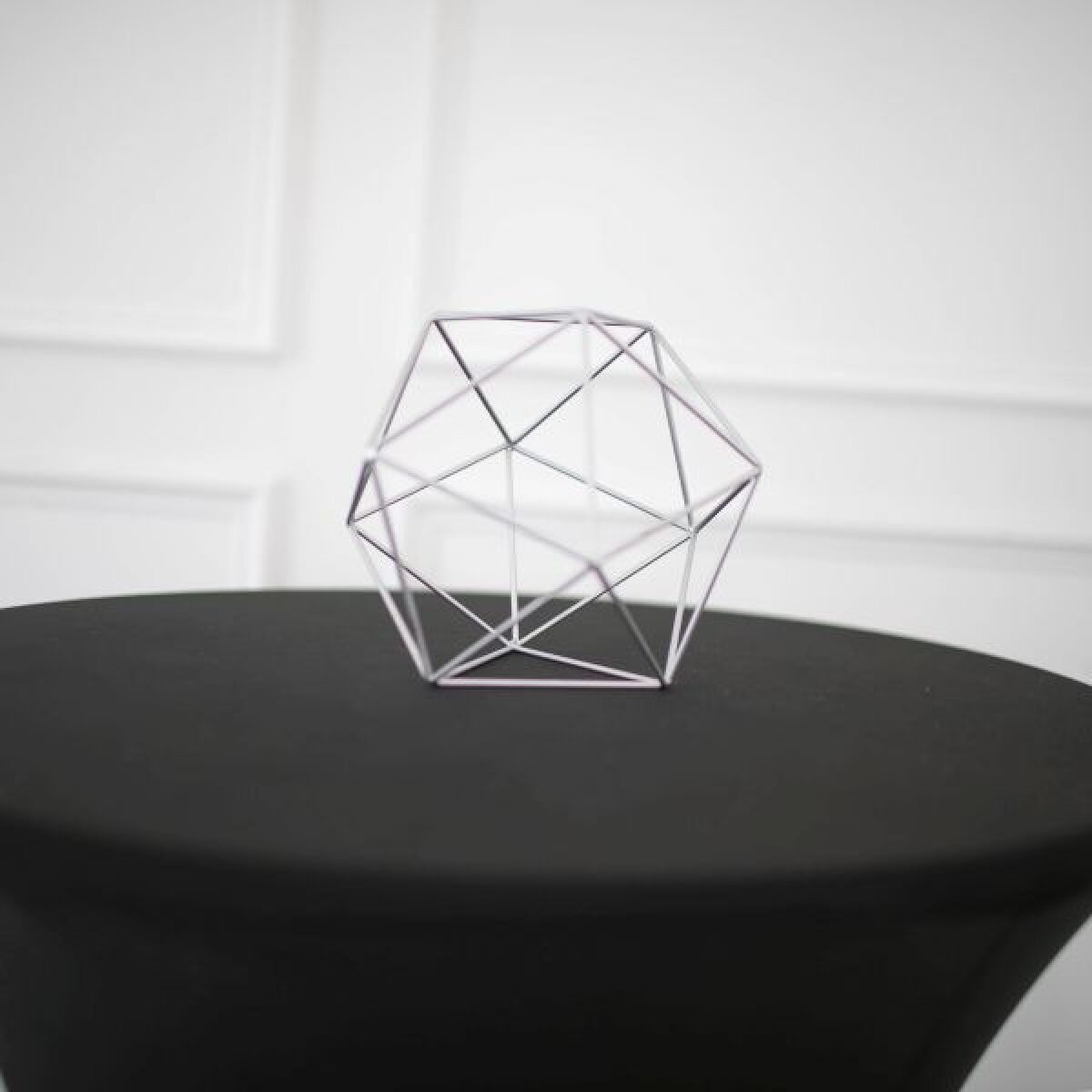 SIlver Geometric Centerpiece Shapes – Medium