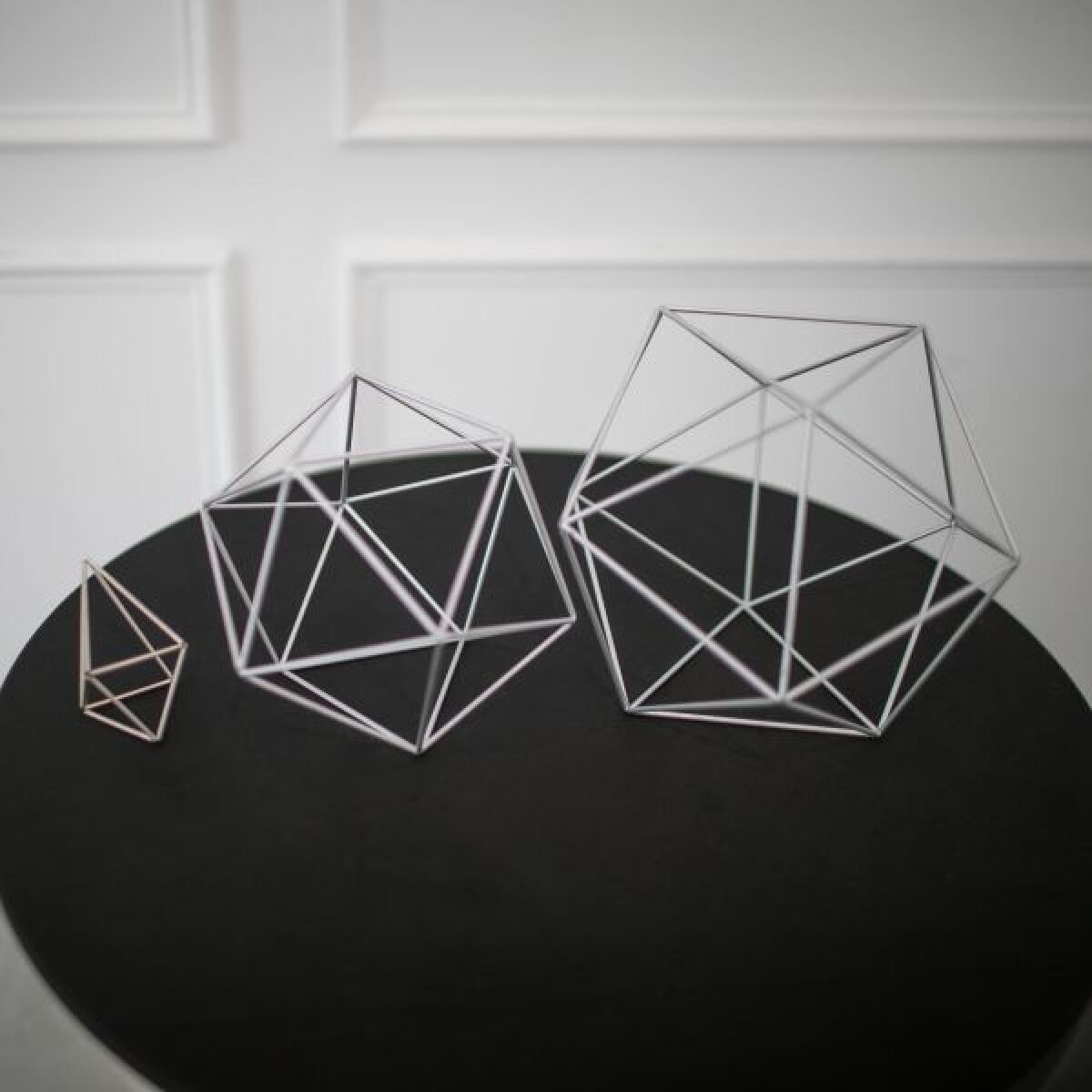 Silver Geometric Centerpiece – Large