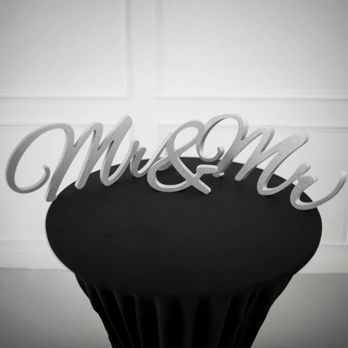 Mr & Mrs Large, Glitter Silver